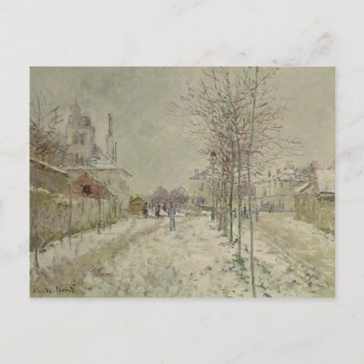 Claude Monet | Sneeuweffect Briefkaart (Voorkant)