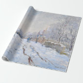 Claude Monet - Sneeuwlandschap bij Argenteuil Cadeaupapier (Uitgerold)