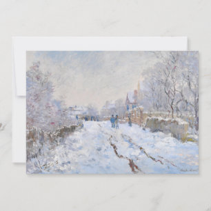 Claude Monet - Sneeuwlandschap bij Argenteuil Kaart