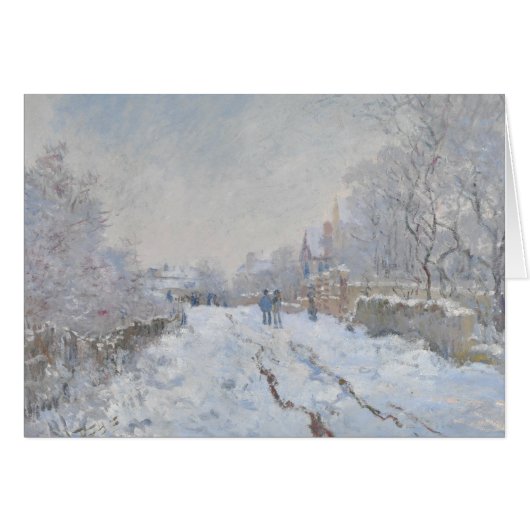 Claude Monet - Snow Scene in Argenteuil (Voorkant Horizontaal)