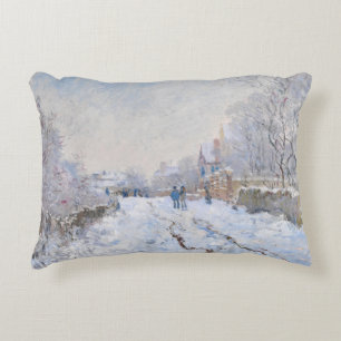 Claude Monet - Snow Scene in Argenteuil Accent Kussen