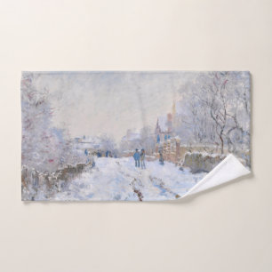 Claude Monet - Snow Scene in Argenteuil Bad Handdoek