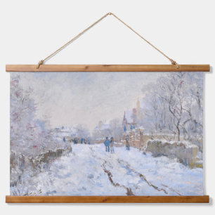 Claude Monet - Snow Scene in Argenteuil Hangend Wandkleed