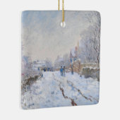Claude Monet - Snow Scene in Argenteuil Keramisch Ornament (Rechts)