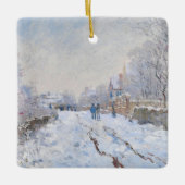 Claude Monet - Snow Scene in Argenteuil Keramisch Ornament (Voorkant)
