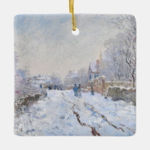 Claude Monet - Snow Scene in Argenteuil Keramisch Ornament