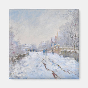 Claude Monet - Snow Scene in Argenteuil Magneet