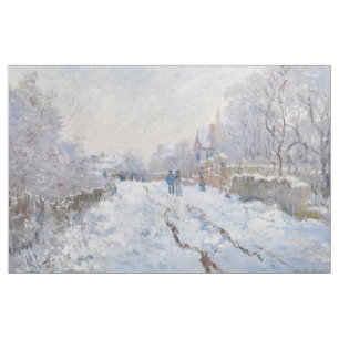 Claude Monet - Snow Scene in Argenteuil Stof