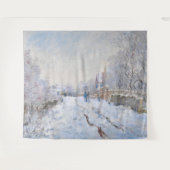 Claude Monet - Snow Scene in Argenteuil Wandkleed (Voorkant (horizontaal))