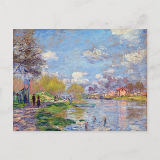 Claude Monet Spring van de Seine Briefkaart (Voorkant)
