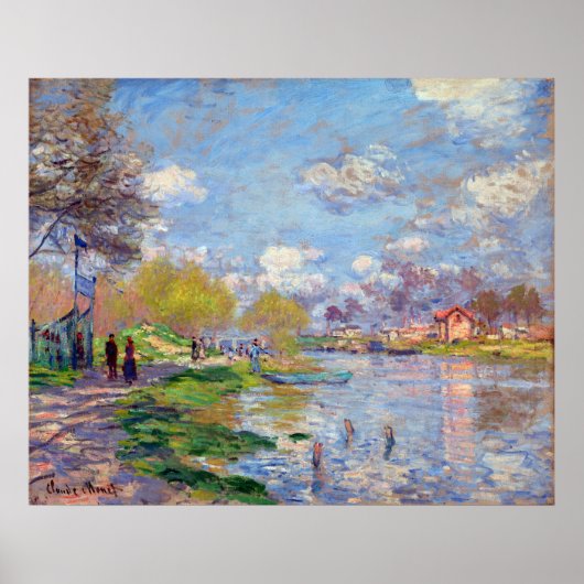 Claude Monet Spring van de Seine Poster (Voorkant)