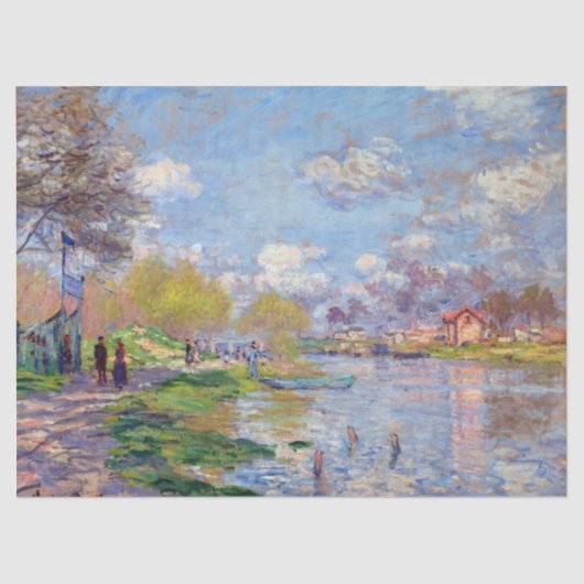 Claude Monet Spring van de Seine Tissuepapier (Voorkant)