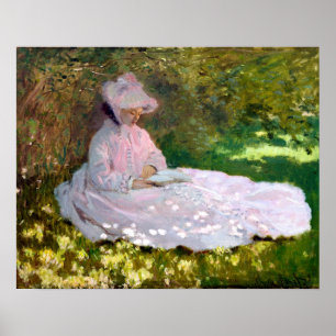 Claude Monet Springtime Impressionisme Painting Poster