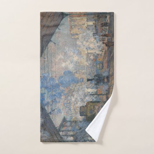 Claude Monet - St. Lazare Station buiten uitzicht Bad Handdoek (Handdoek)