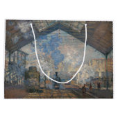 Claude Monet - St. Lazare Station buiten uitzicht Groot Cadeauzakje (Achterkant)