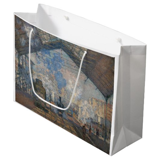 Claude Monet - St. Lazare Station buiten uitzicht Groot Cadeauzakje (Voorkant Gekanteld)