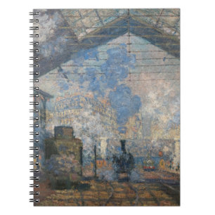 Claude Monet - St. Lazare Station buiten uitzicht Notitieboek