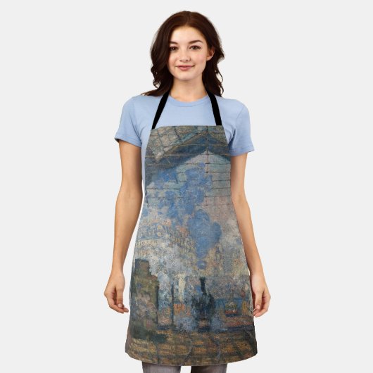 Claude Monet - St. Lazare Station buiten uitzicht Schort (Gedragen)