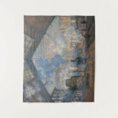 Claude Monet - St. Lazare Station buiten uitzicht Wandkleed (Voorkant)