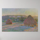 Claude Monet Stacks of Wheat (einde van de zomer) Poster (Voorkant)