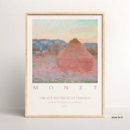 Claude Monet Stacks van Tarwe Einde van de Dag Her Poster