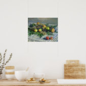 Claude Monet | Stilleven met peren en druiven Poster (Keuken)