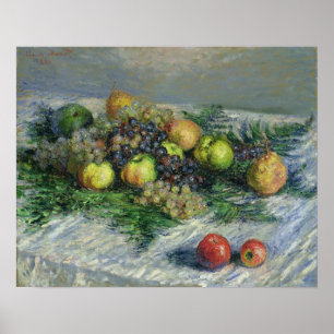 Claude Monet   Stilleven met peren en druiven Poster