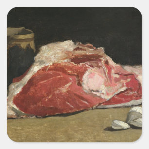 Claude Monet Stilleven, vleesgewricht Vierkante Sticker