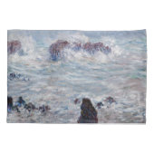 Claude Monet - Storm van de Belle-Ile-kust Kussensloop (Achterkant)