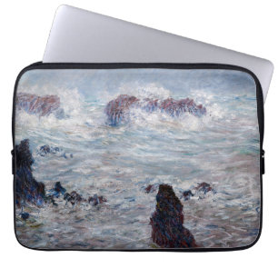 Claude Monet - Storm van de Belle-Ile-kust Laptop Sleeve