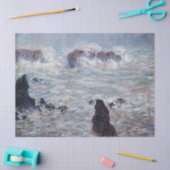 Claude Monet - Storm van de Belle-Ile-kust Tissuepapier (Craft)