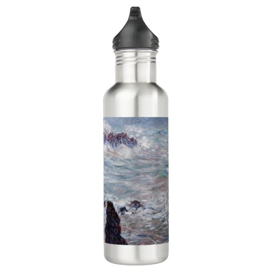 Claude Monet - Storm van de Belle-Ile-kust Waterfles (Rechts)