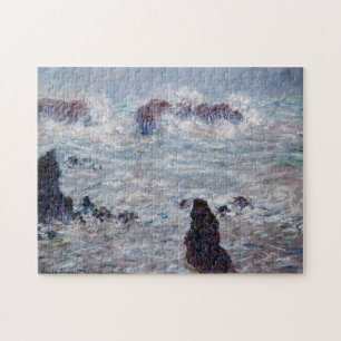 Claude Monet - Storm voor de kust van Belle-Ile Legpuzzel