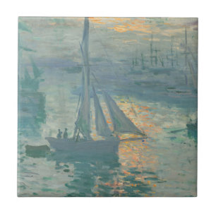 Claude Monet - Sunrise Tegeltje