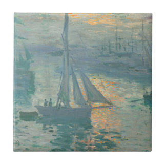 Claude Monet - Sunrise Tegeltje