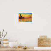 Claude Monet Sunset in Venetië Impressionistische Poster (Keuken)