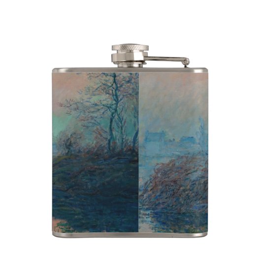 Claude Monet - Sunset on the Seine at Lavacourt Heupfles (Achterkant)