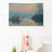 Claude Monet - Sunset on the Seine at Lavacourt Spandoek (Insitu)