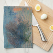 Claude Monet - Sunset on the Seine at Lavacourt Theedoek (Quarter Fold)