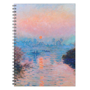 Claude Monet - Sunset on the Seine Notitieboek