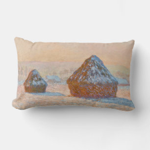Claude Monet - Tarwevelden, Sneeuweffect, Ochtend Kussen