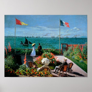Claude Monet Terrace te Sainte-Adresse, 1867 Poster