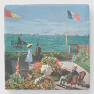 Claude Monet Terrace te Sainte-Adresse, 1867 Stenen Onderzetter