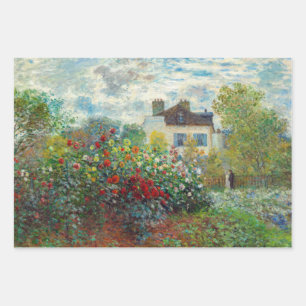 Claude Monet - The Artiest's Garden in Argenteuil Inpakpapier Vel