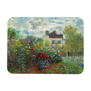 Claude Monet - The Artiest's Garden in Argenteuil Magneet