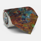 Claude Monet - The Artiest's Garden in Argenteuil Stropdas (Opgerold)