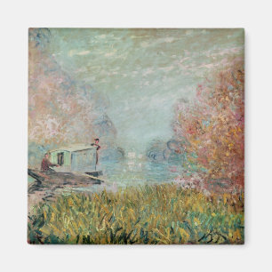 Claude Monet   The Boat Studio on the Seine, 1875 Magneet