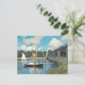Claude Monet The Bridge te Argenteuil (1874) Briefkaart (Staand voorkant)