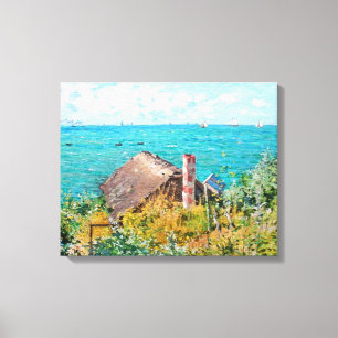 Claude Monet The Cabin te Saint-Adresse Fine Art Canvas Afdruk
