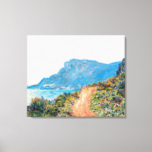 Claude Monet The Corniche bij Monaco Canvas Afdruk